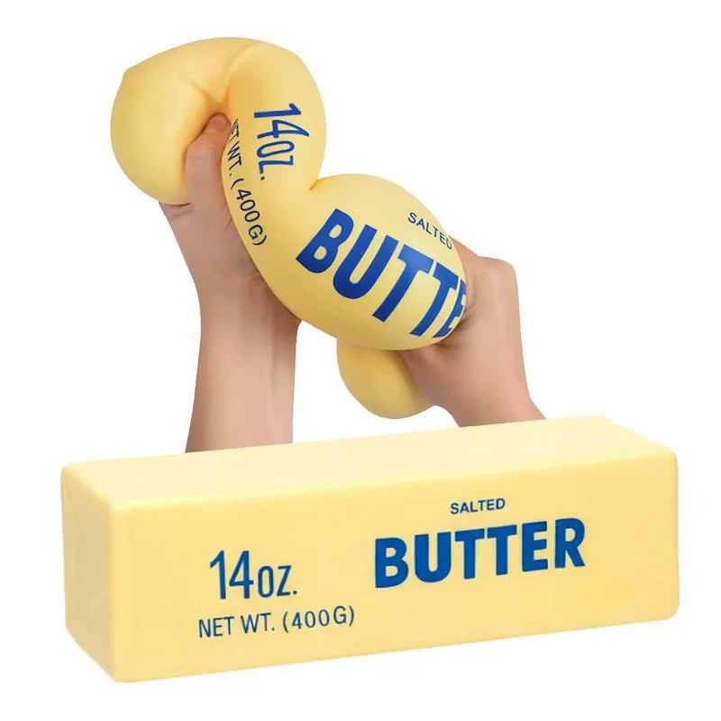 Novelty Gifts - لعبة زبدة كبيرة ناعمة بطول 22