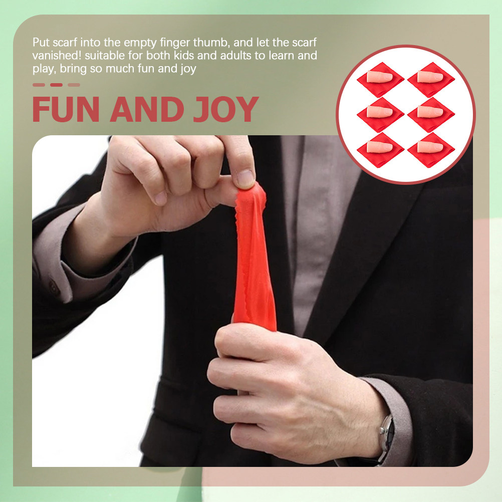 Thumb Tip Magic Trick Set - مجموعة خدع سحرية من 6 قطع: