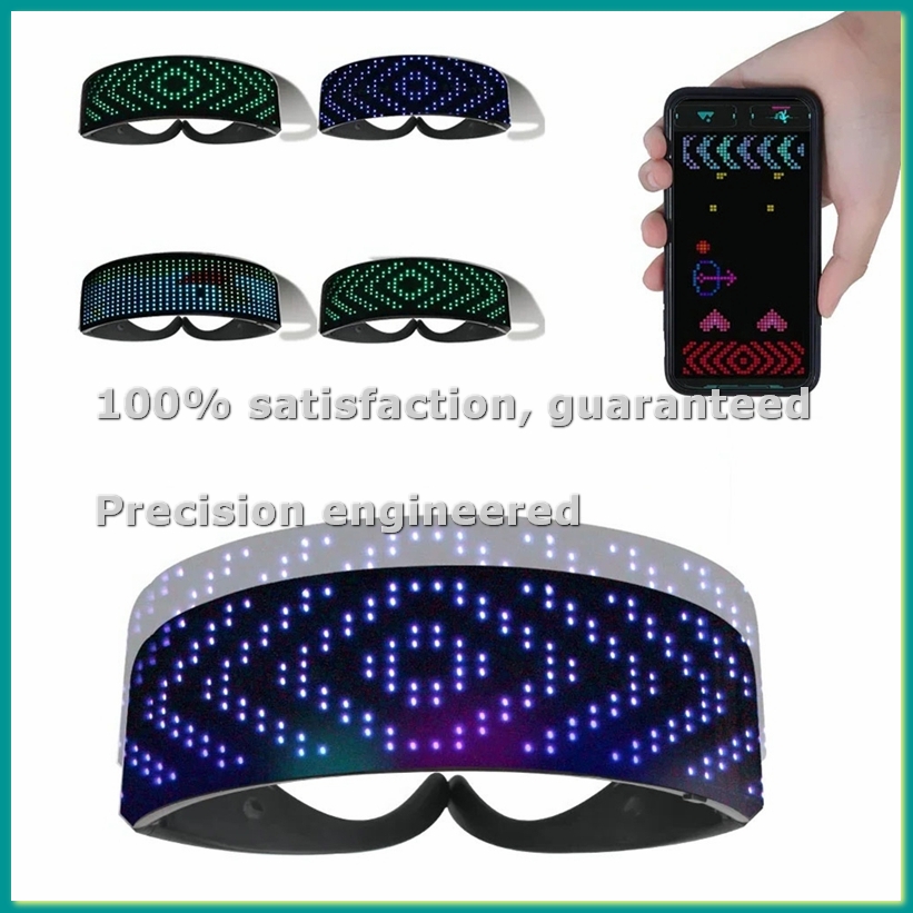 Glow In The Dark Party Glasses - نظارات LED مضيئة بتقنية البلوتوث للحفلات
