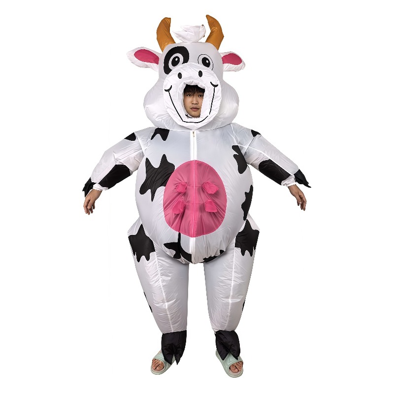 زي بقرة قابل للنفخ للبالغين، ز - مراجعة Costumes وسعره