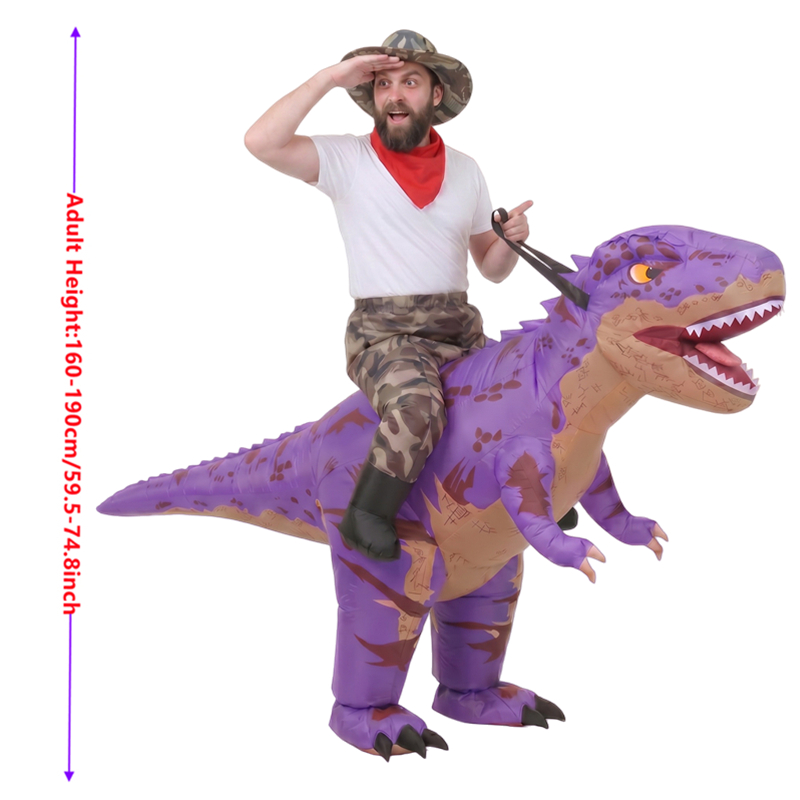 زي ديناصور تي ريكس قابل للنفخ  - مراجعة Inflatable Dinosaur Costume Adult وسعره