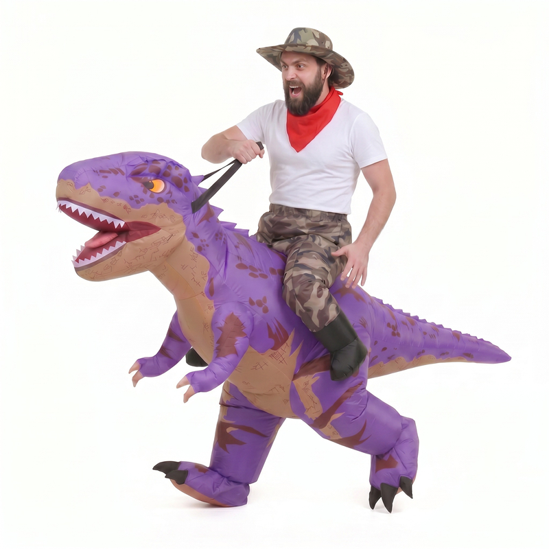 زي ديناصور تي ريكس قابل للنفخ  - مراجعة Inflatable Dinosaur Costume Adult وسعره