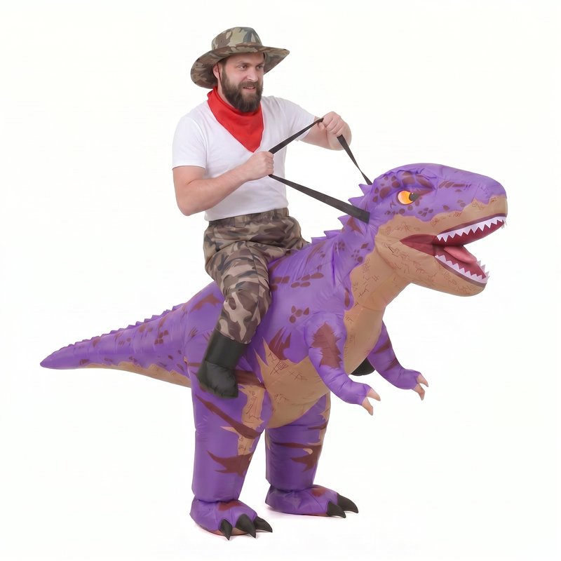 زي ديناصور تي ريكس قابل للنفخ  - مراجعة Inflatable Dinosaur Costume Adult وسعره