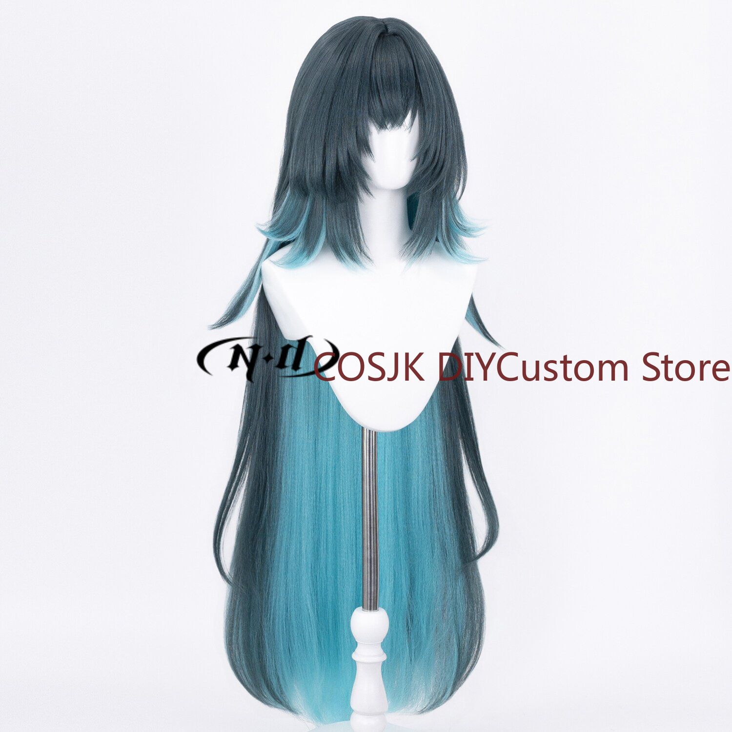 باروكة تنكرية طويلة باللون الأ - مراجعة Anime Cosplay Wig Heat Resistant وسعره