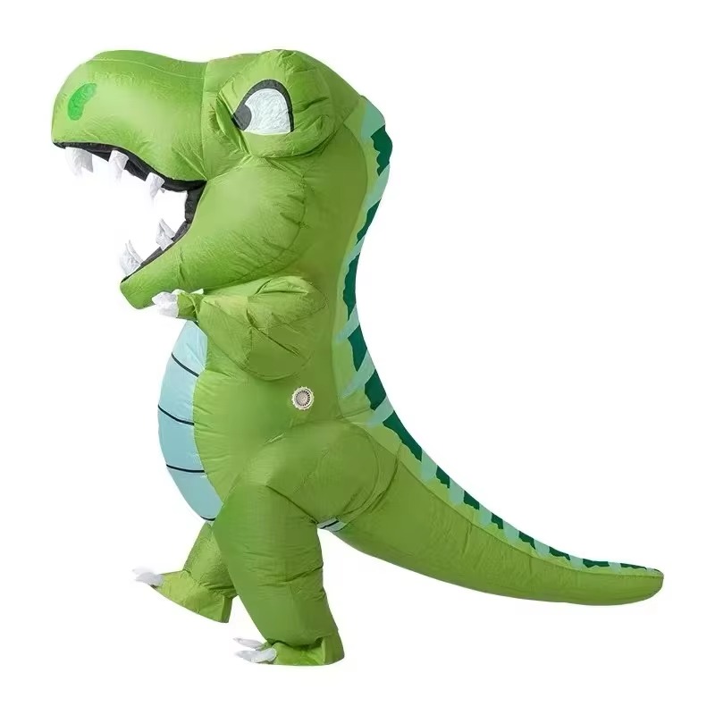 زي ديناصور برأس كبير قابل للنف - مراجعة Inflatable Dinosaur Costume Adult وسعره
