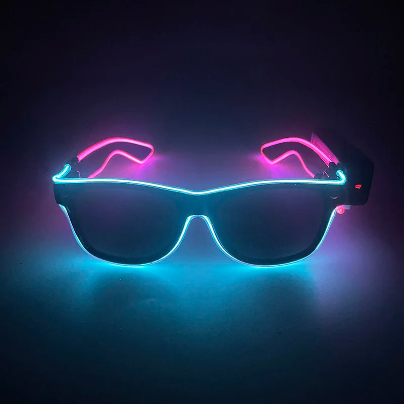 نظارات لاسلكية جديدة رائعة مضي - مراجعة Glow In The Dark Party Glasses وسعره