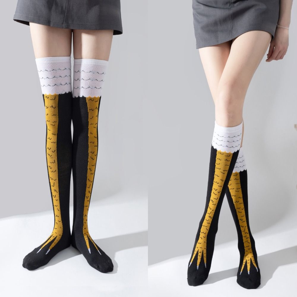 جوارب قدم دجاج قطنية جديدة ، ج - مراجعة Funny Chicken Leg Socks وسعره