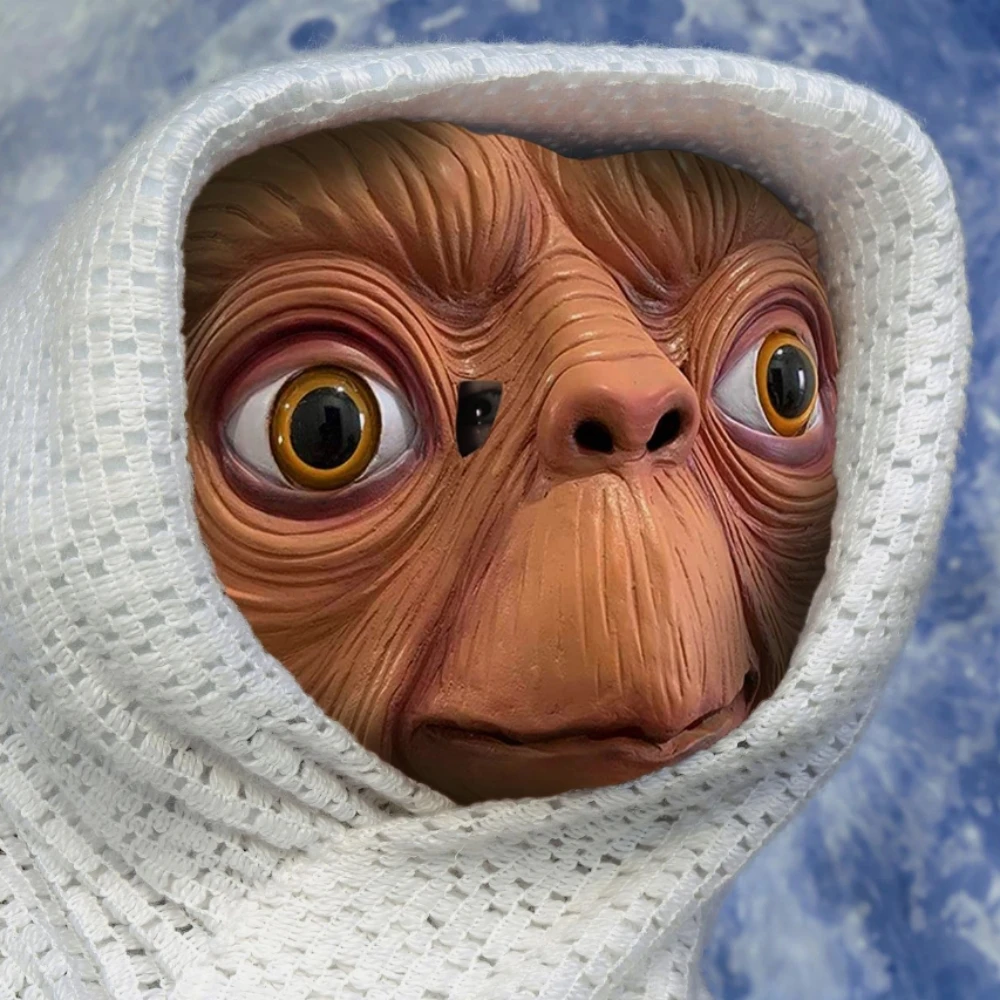 قناع رأس كامل لشخصية الكائن ال - مراجعة Latex Alien Mask Realistic وسعره