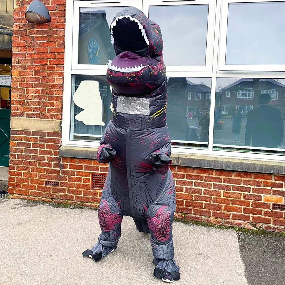 Tyrannosaurus نفخ ديناصور زي T - مراجعة Inflatable Dinosaur Costume Adult وسعره